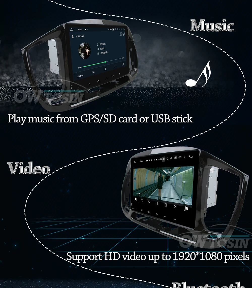 Owtosin автомобиль радио мультимедиа видео плеер навигации gps Android 9,0 для fiat uno автомобиль 4 Гб Оперативная память 32GB Встроенная память