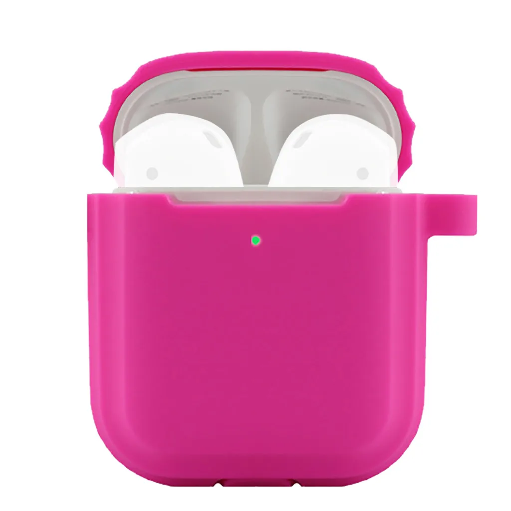 Silicone Earphone Cover Cases For Air Pods Anti-lost Protective Cover Skin Case for Apple AirPods 2 with Ear Hook No Earphones +