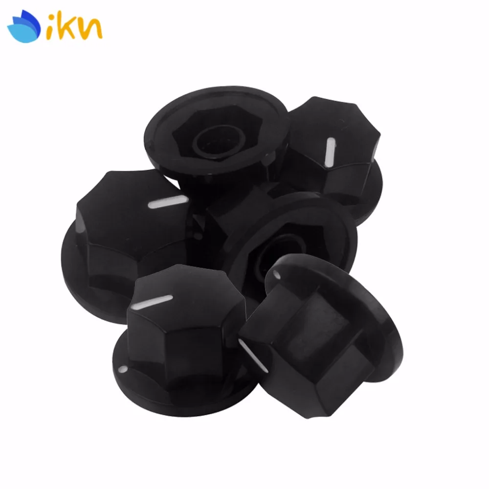 NEW 20pcs Vintage Black Guitar Effect Pedal Amps Knobs Small Volume Control Knobs for J Bass