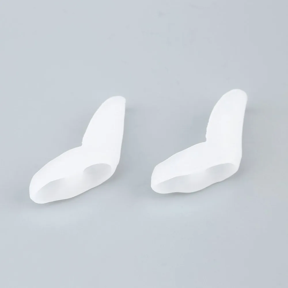 

2pcs/1pair Silicone Small Toe Separator Eases Foot Pain Finger Toe Guard Cushion Correction Health Care Hot Sale