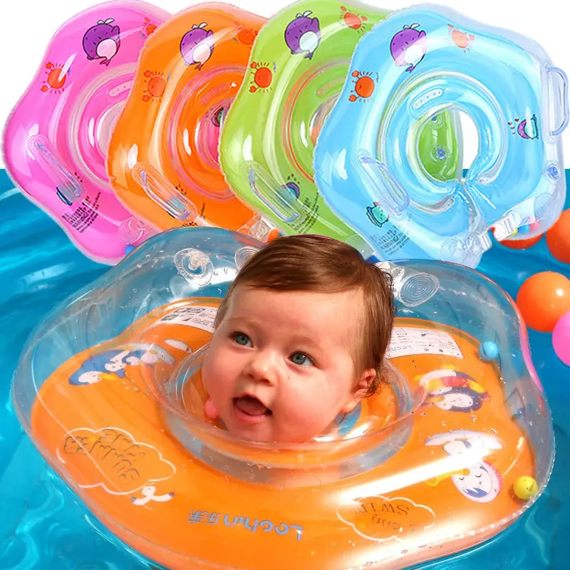Детские аксессуары для бассейна, Детские трубчатые кольца, кольцо на шею для плавания, безопасный круг для купания, надувной круг для детей 0-3 лет