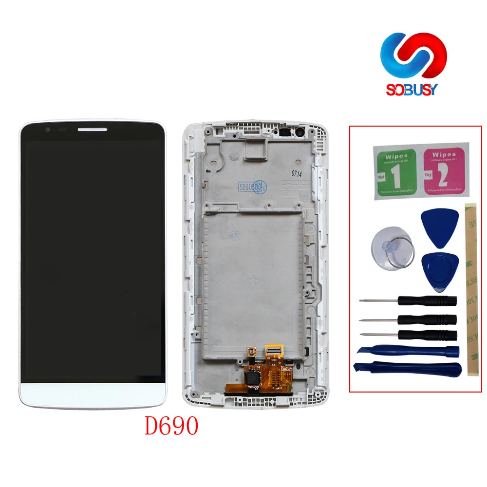 Протестированный D690 IPS tela для LG G3 Stylus LCD дисплей Pantalla сенсорный экран панель