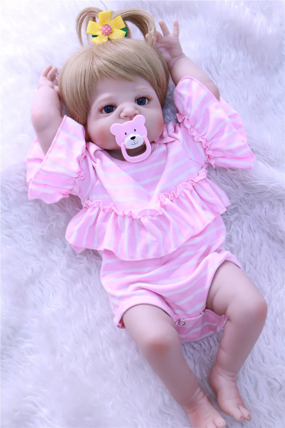 NPK 23 &quotвсего тела силикона Reborn Baby принцесса кукла игрушка купаться играть дома