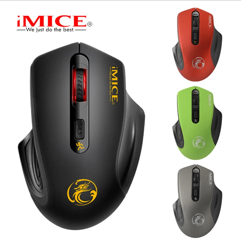 Игровая мышь imice 2 4 ГГц Беспроводная игровая мышка кнопки 1600DPI для дома офиса ПК