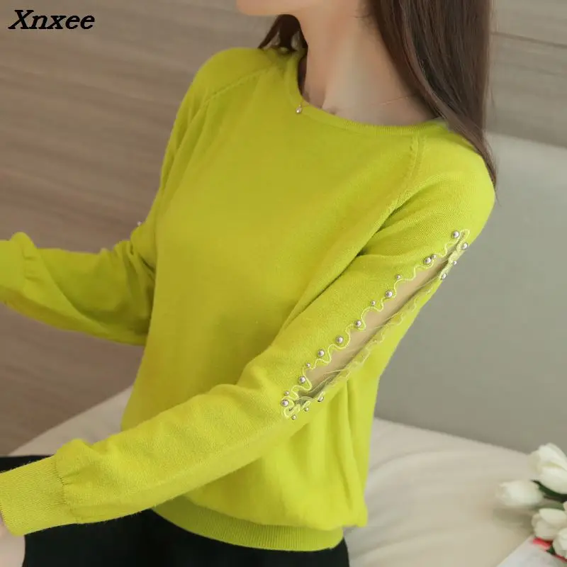 2018 New women sweater Fashion spring Autumn Hollow out Lace Beading long warm loose sweaters women Knitted pullover sweaters 2018 New women sweater Fashion spring Autumn Hollow out Lace Beading long warm loose sweaters women Knitted pullover sweaters