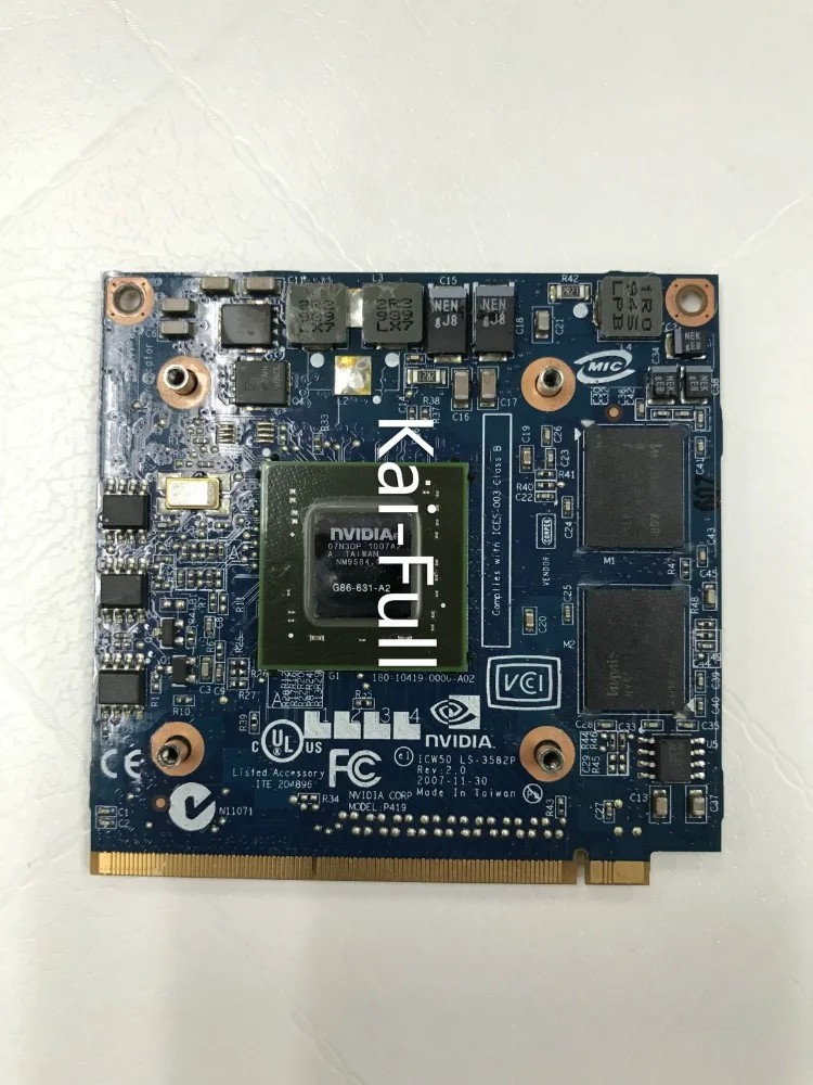 Видеокарта для Acer Aspire видеокарта ноутбука 7520G 7520 7720G серии GeForce 7720 8400M GS DDR2 256 Мб/с