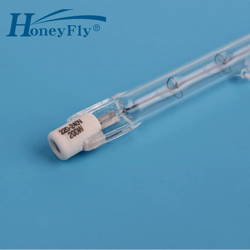 HoneyFly 1 шт 118 мм галогеновые лампы J118 220 V/110 V 150 W 200 W 250 W 300 W 500 W R7S двухсторонняя нити прожекторы кварцевые трубки