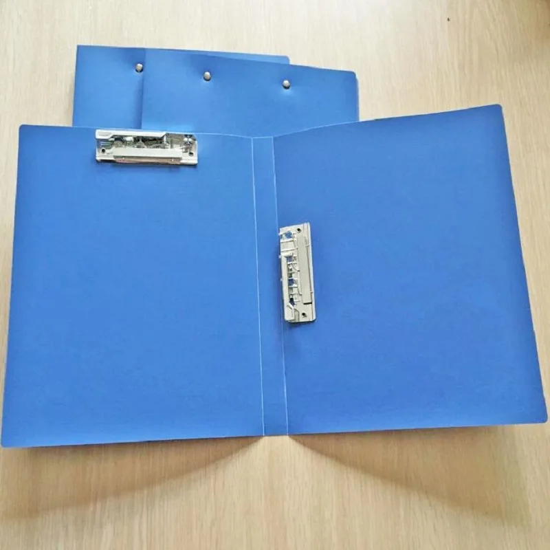 Hkyshp креативные милые синий A4 дважды нажмите папку папка студента школьные канцелярские принадлежности