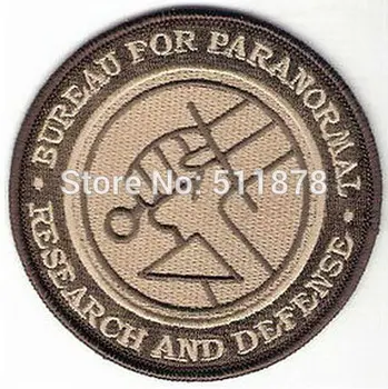 

3" HELLBOY BPRD AGENT DESERT CAMO Movie TV Show Series Costume Embroidered iron on patch Tshirt TRANSFER APPLIQUE clothes