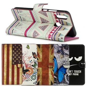 

30pcs/lot For Huawei Honor 8X 8C Case Flower Wallet Credit Card Slots Leather Case With Stand For Honor Note 10 Honor Play