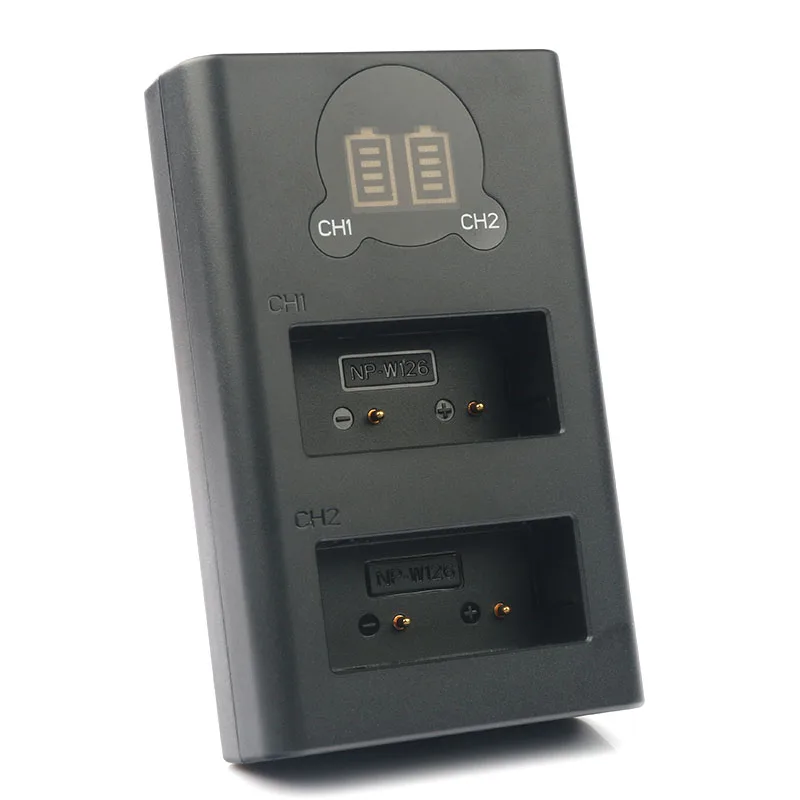 Tanie 2PC NP W126 W126S kamera bateria i podwójna ładowarka dla Fujifilm X T20 XT20 X100F X H1 XH1 X A5 XA5 X A20 XA20 X E3 XE3 X T3 XT3