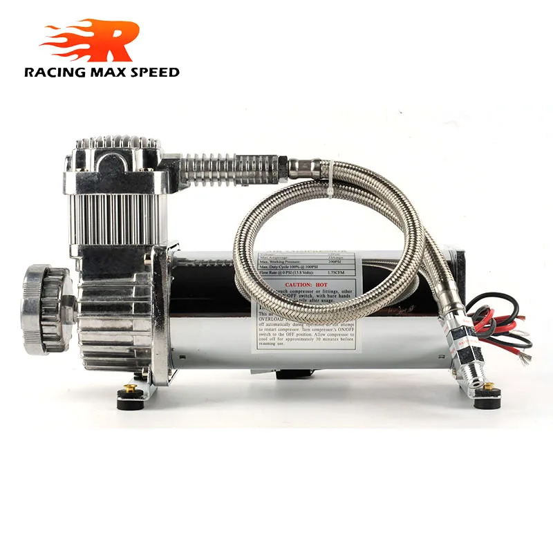 DC 12V 200 PSI OUTLET 1/4 NPT car air suspension compressure 8L Tank on