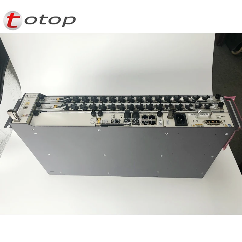 Доставка компанией DHL huawei MA5608T GPON OLT с 1 * MCUD 1G + 1 * MPWC электрическая плата постоянного тока, MA5608T терминал оптической линии