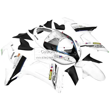 

ABS Plastic fairing kit for Kawasaki ZX10R zx - 10r 2007 2006 Ninja white sticker 06 07 fairings TP10