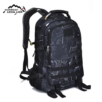 

35L Military Backpack Tactical Hiking Backpacks Camouflage Rucksack Molle Waterproof Mountaineering Camping Sports Bags XA223WA