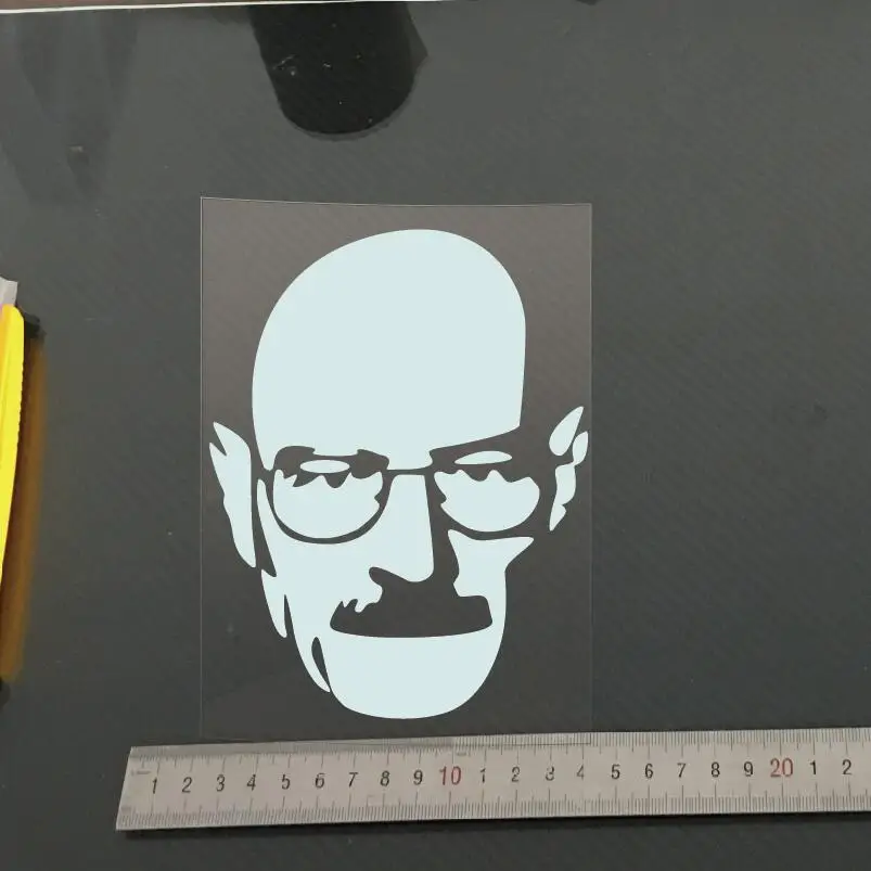 Виниловая наклейка Heisenberg на окно автомобиля во все тяжкие Уолт белая машину