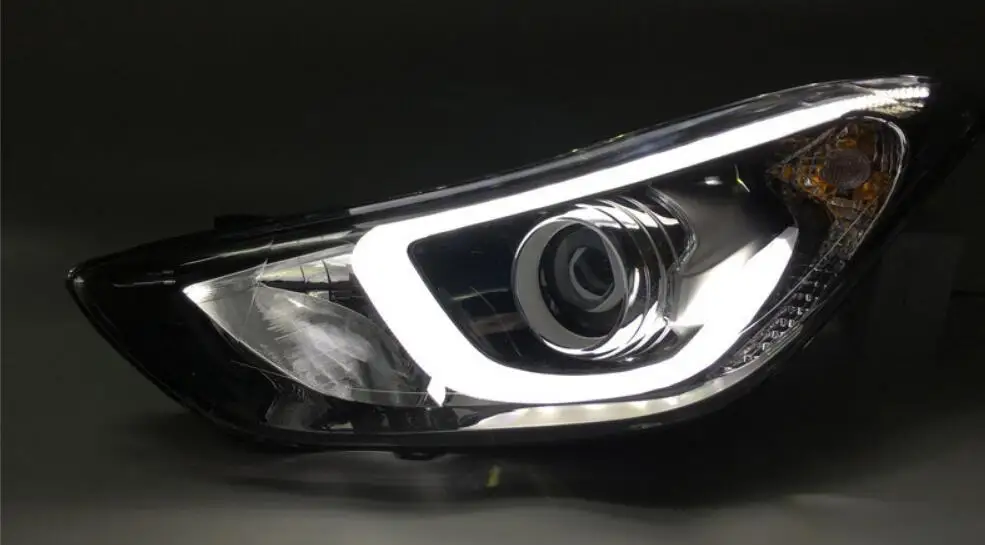 HID, 2012~, автостайлинг, фары для HUNDAI Elantra, Solaris, accent, Elantra, Genesis, i10, i20, santa fe, lantra; Elantra Головной фонарь