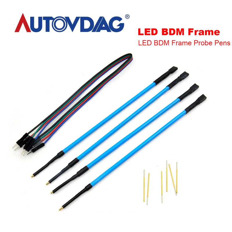 

LED BDM Frame Probe Pens LED BDM Frame Pins 4pcs/Set For Ktag K-Tag Kess V2 Fgtech BDM100 ECU Programmer Tool