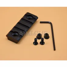 30 шт. 5 слотов алюминиевый Пикатинни Вивер рельс для цевье для винтовки прицела крепление база охотничьи инструменты черная рейка электроинструменты