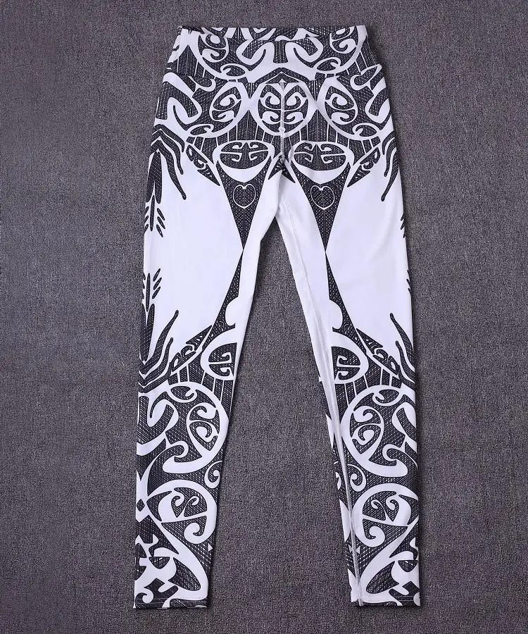 Women High Waist Yoga Pants Legging Printing Push Up Slim Woman Pant Leggings For Fitness Legency Spor Tayt Polyester Tracksuits 1