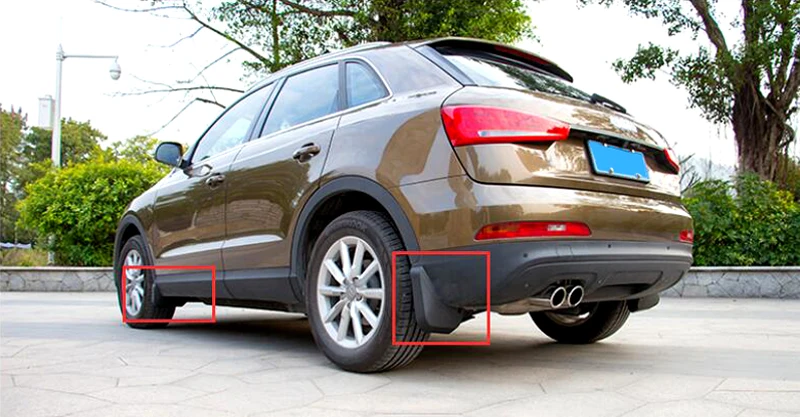 

For Audi Q3 2012 2013 2014 2015 Molded Splash Guards Mud Flaps