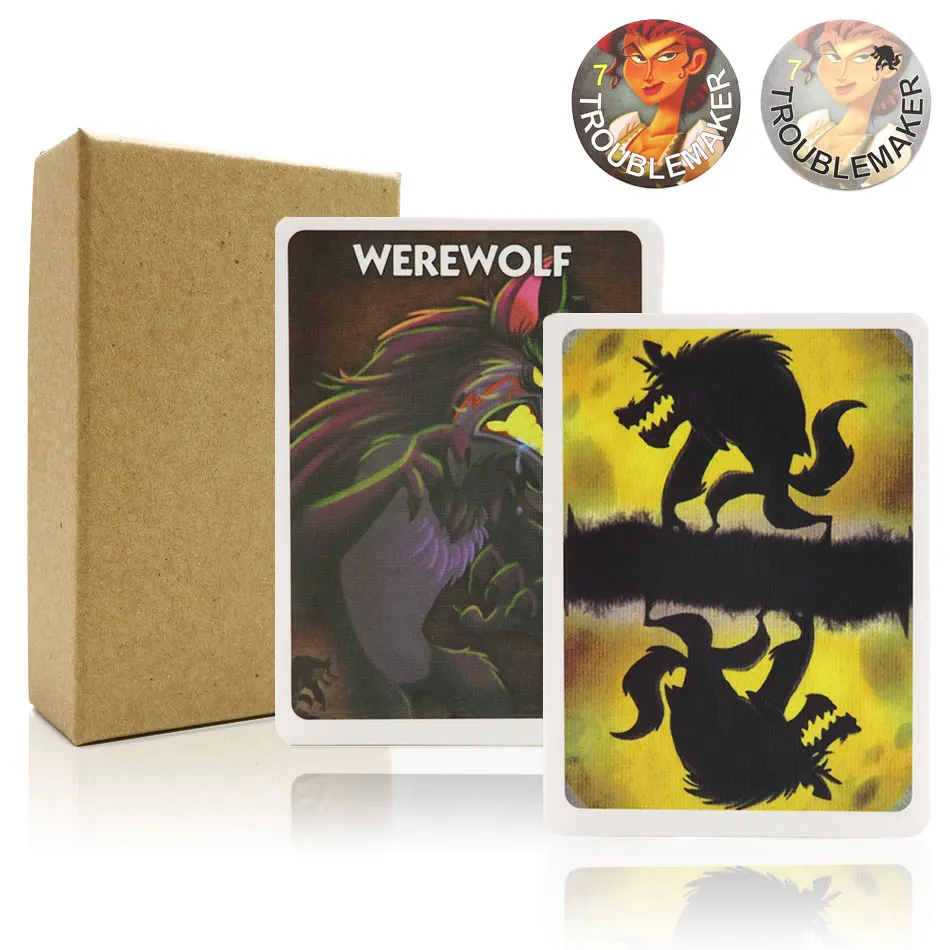 

2019 werewolves game one night ultimate Full English version for party family fun board game