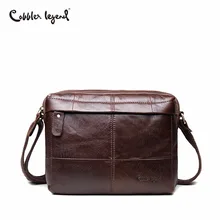 Cobbler Legend Business Mens Genuine Leather Shoulder Bag For Men Natural Cowskin Men Bag Vintage Handbag Cowhide Crossbody Bag cobbler legend mens handbag shoulder bag for men genuine leather satchel bag vintage crossbody bag business briefcase
