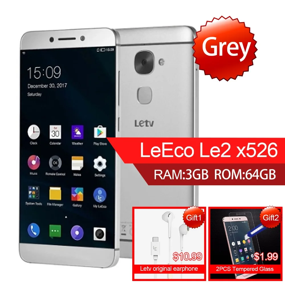 Letv LeEco Le2 X526 3 ГБ 32 ГБ/64 смартфон 5 &quotСотовые телефоны Восьмиядерный Snapdragon 652 16MP 3000