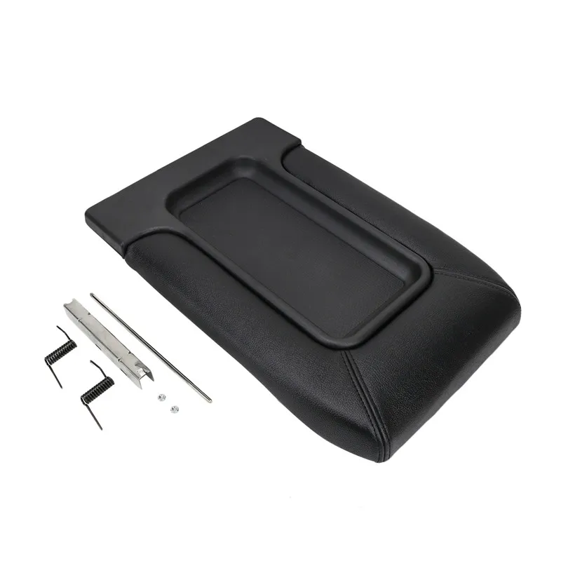 Leather Car Armrest Cover Lip Center Console Arm Rest Cap For Chevrolet Chevy Silverado Suburban Tahoe GMC Seat Box Pads KOLEROADER  (11)