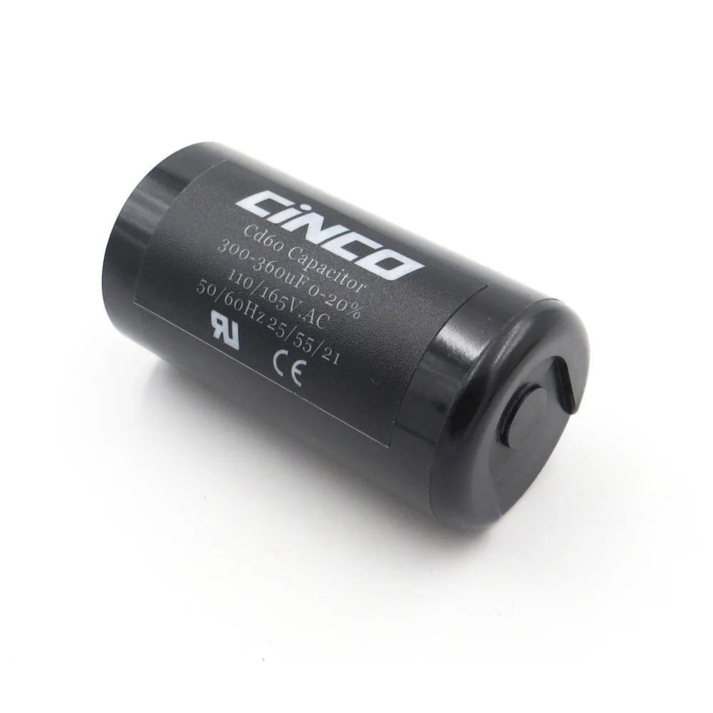 300 360MF 110V 125V 165V CD60 пусковые конденсаторы двигателя Электрический двигатель 360 Mfd uF