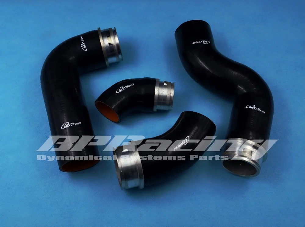 SILICONE INTERCOOLER HOSE / PIPE KIT BLACK FOR VW VOLKSWAGEN GOLF MK5