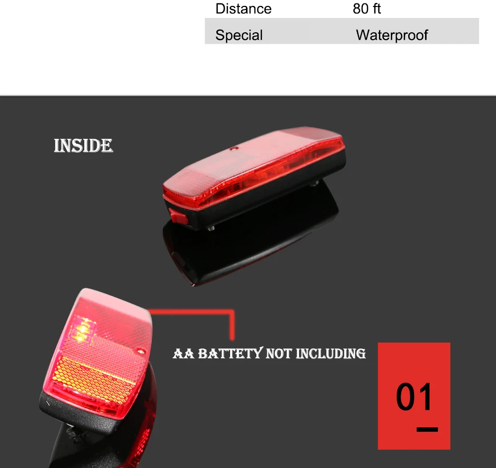 Cheap JS Leds Red Bicycle Rear Light Bike Rear Rack Light Lamp Battery Cycling Bicycle Accessories MTB Led Bike bisiklet aksesuar 3 Cheap JS Leds Red Bicycle Rear Light Bike Rear Rack Light Lamp Battery Cycling Bicycle Accessories MTB Led Bike bisiklet aksesuar 3