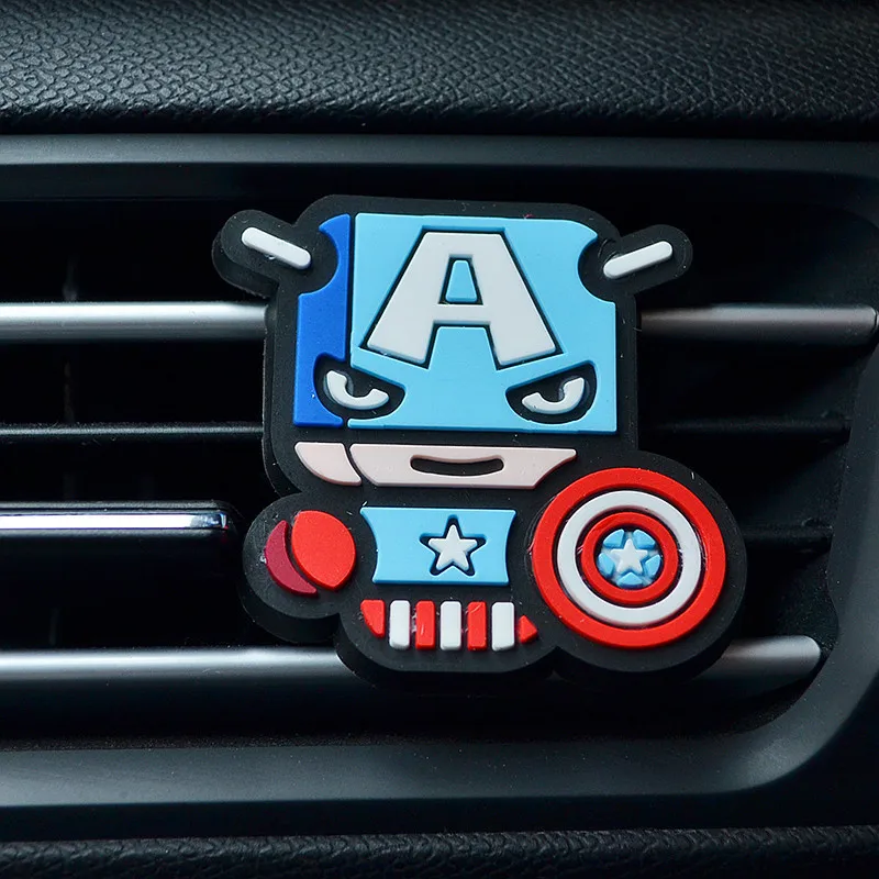 Автомобильный освежитель воздуха с клипсой Marvel, Мстители, герои, фигурка милого освежителя воздуха, украшение авто, аксессуары для интерьера, Стайлинг автомобиля - Название цвета: 6