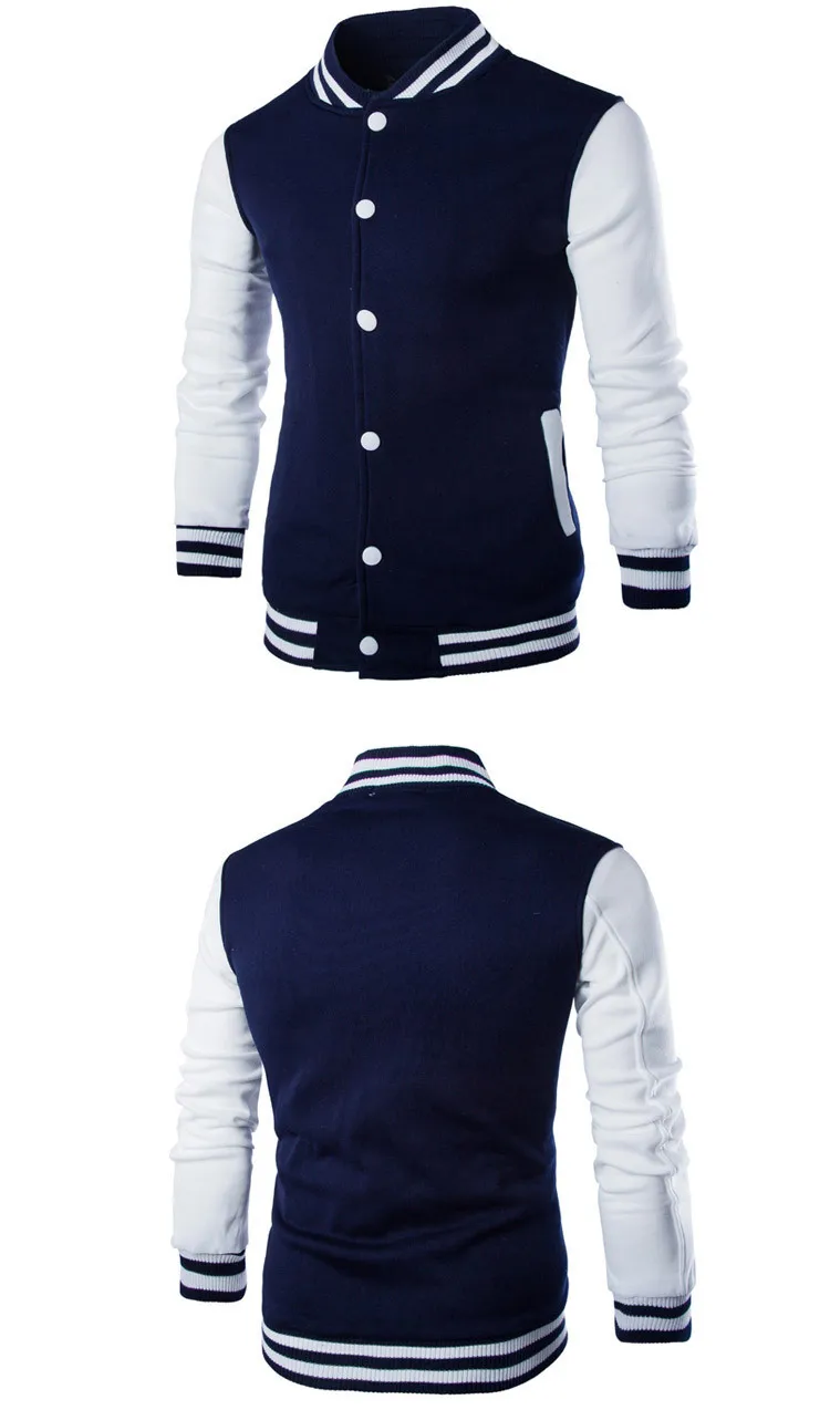 2020 New Men/Boy Baseball Jacket Men Fashion Design Wine Red Mens Slim Fit College Varsity Jacket Men Brand Stylish Veste Homme