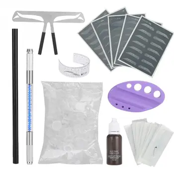 

Microblading Pen Semi-Permanent Eyebrow Makeup Tattoo Pen Pigment Blade Kit Practice Tools Tttoo Skin Ruler Beauty Makeup