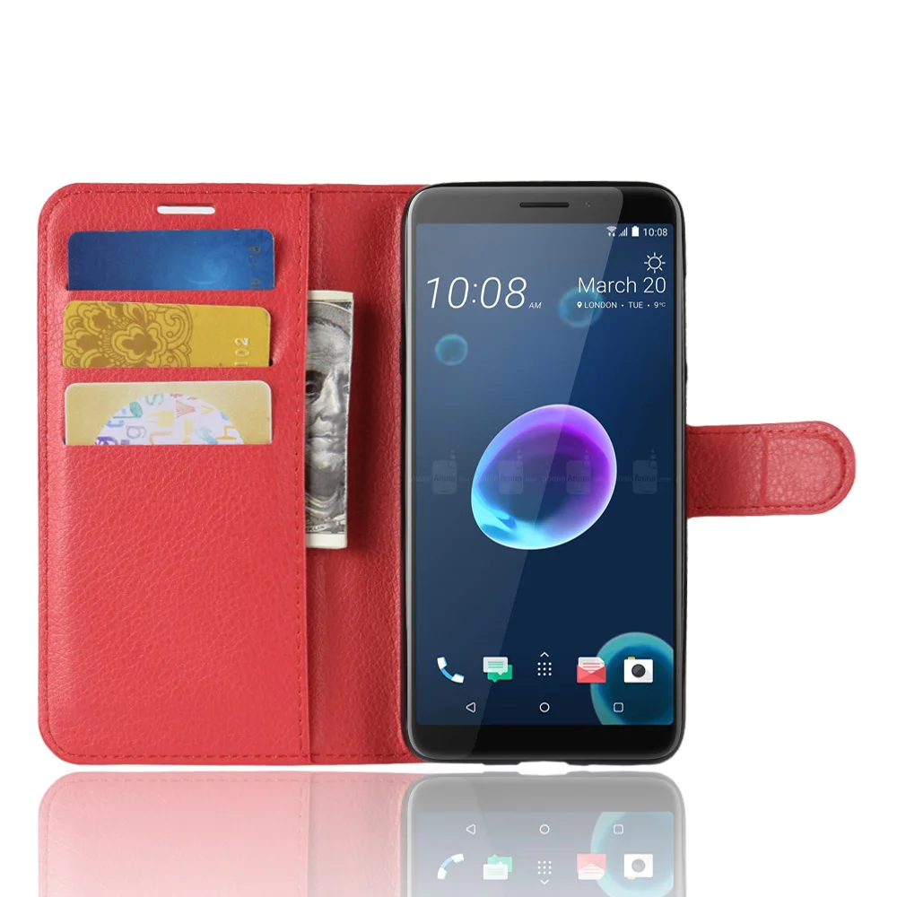 Чехол CYBORIS для HTC Desire 12 кожаный чехол бумажник телефона флип подставка кошелек