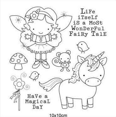 Прозрачные штампы мультяшный Единорог сделай сам альбом для скрапбукинга