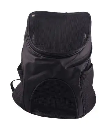Маленькая переноска для домашних животных сумка для кошек для собак переносная дорожная сумка для домашних животных Передняя сумка рюкзак с двойным плечом уличный домик - Цвет: Черный