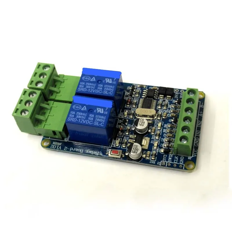 Modbus Rtu 2 полосный релейный выход переключатель вход TTL / RS485 интерфейс связи|relay