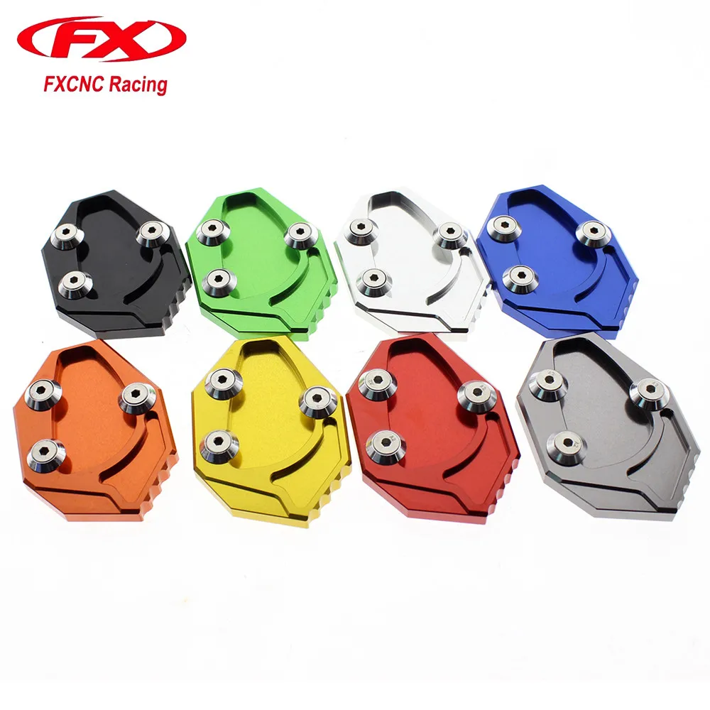

Aluminum CNC Motorcycle Side Stand Kickstand Sidestand Extension Plate Pad For KAWASAKI GTR1400 GTR 1400 2008 - 2011 2009 2010