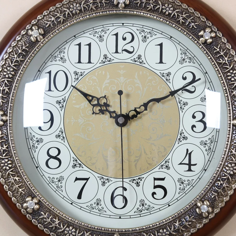 Meijswxj 35 см настенные часы Saat Reloj Relogio де parede Duvar Saati Horloge Murale Чистая медь твердой