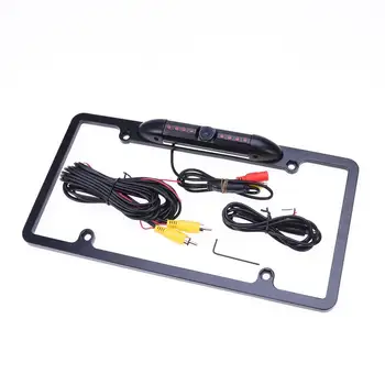 

License Plate Frame Backup Camera Rear View Camera 170 Degree Waterproof High Sensitive Universal Reversing Assist Security