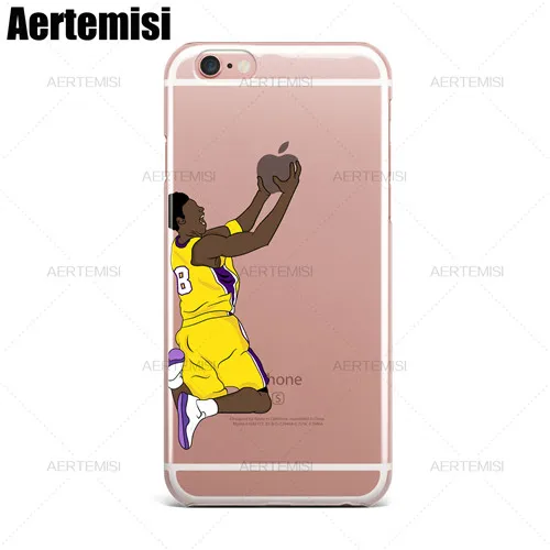 Прозрачный ТПУ чехол Чехол для iPhone 5 5S SE Aertemisi Stephen Curry Derrick Rose Carmelo Anthony 6 6s 7 8 Plus X XS Max XR - Цвет: 08