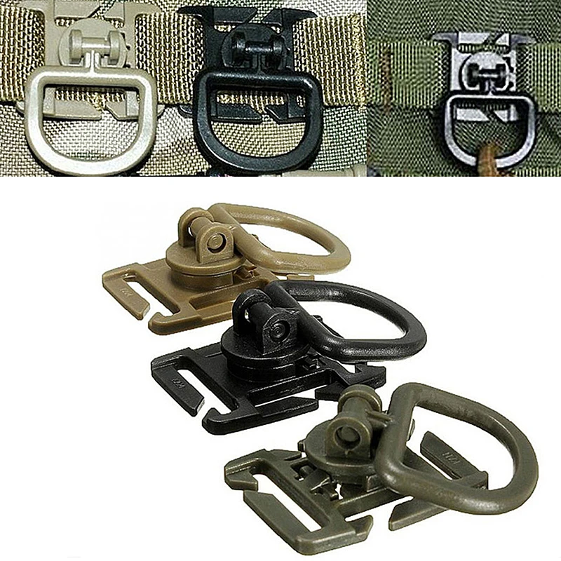 

5Pcs Clip Buckle Rotatable D-ring Clips Buckle Backpack Locking Tool Bag Accessory Carabiner