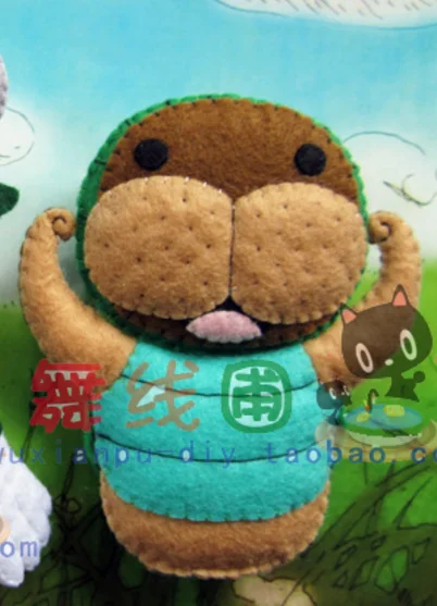 One Piece animal Felt kit Non-woven cloth Craft DIY Sewing set Felt Handwork Material DIY needlework supplies
