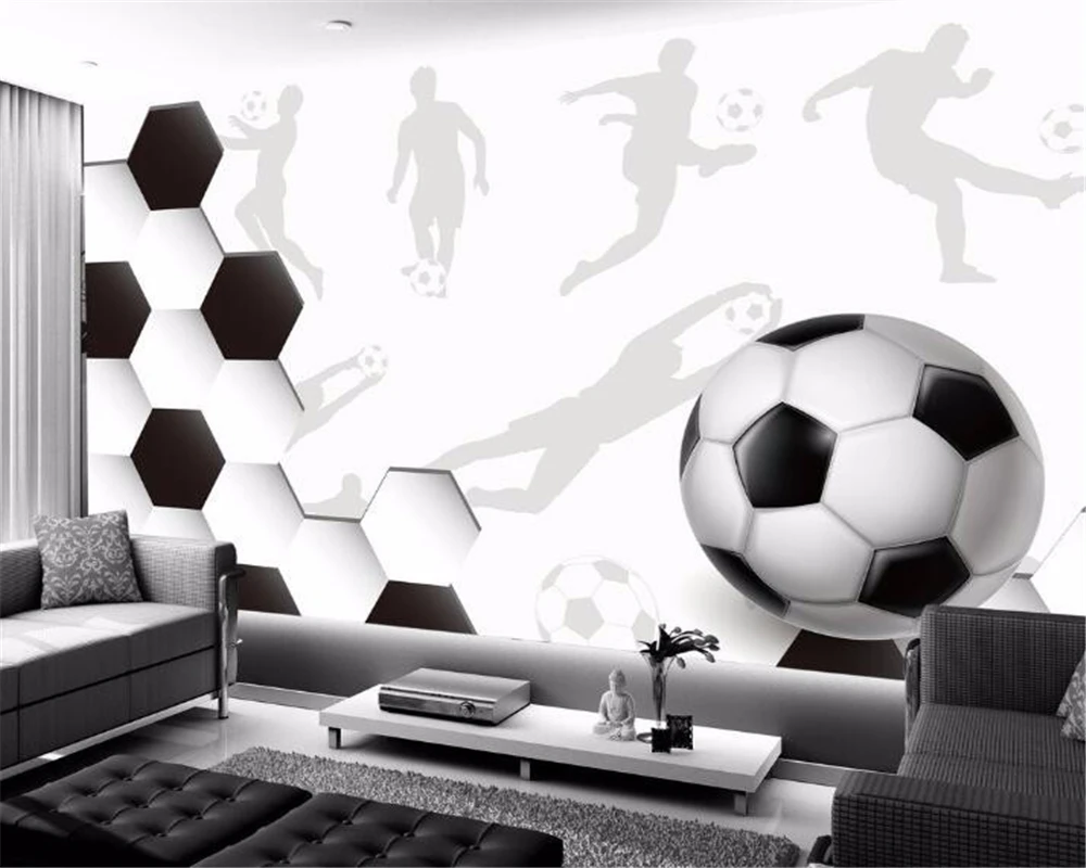 Sports Soccer Grande Papel de Parede Mural para Sala Personalizado Qualquer Tamanho Papel de Parede Beibehang3d