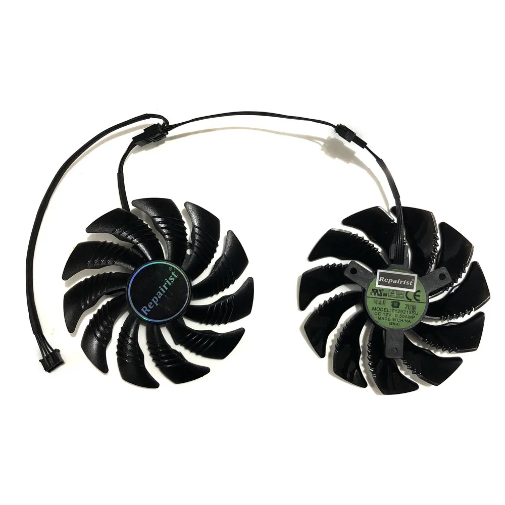 GeForce GTX 1050/1060 GPU Cooler T129215SU 90 мм графический вентилятор для GIGABYTE GTX1050 GTX1060 D5 Windforce G1 карты в качестве замены