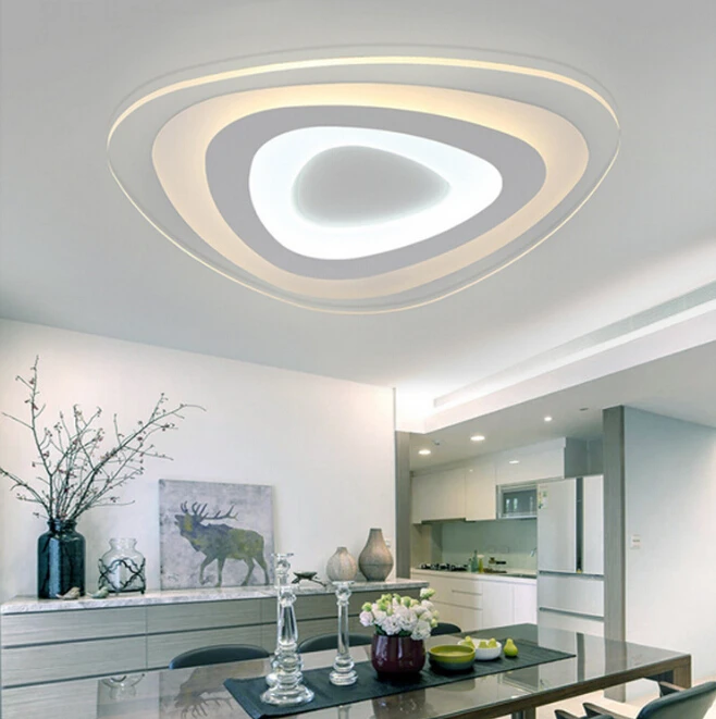 

Ultrathin Triangle Ceiling Lights lamps for living room bedroom home LED Chandelier ceiling