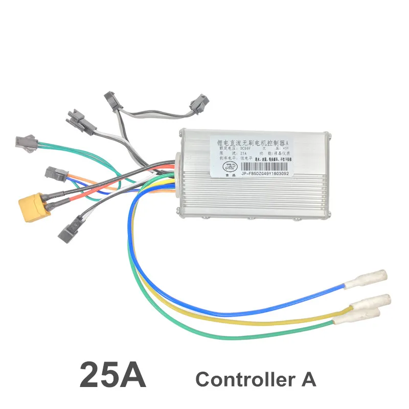 JP 60 в 25A 37A Электрический контроллер для мотороллера электрическая доска для 60 в двойной мотор электрический скутер usefor FLJ скутер