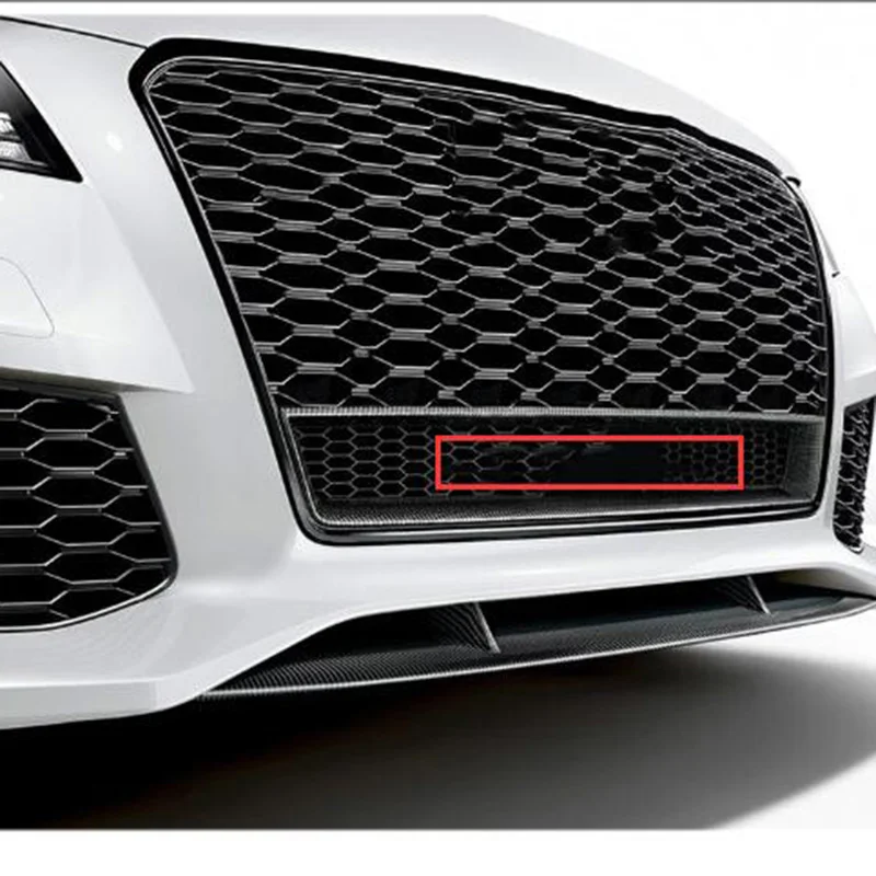

42cm Black Red Big Quattro Letter Emblem Car Styling Middle Grille Lower Honeycomb Badge for Audi A4L A5 A6L Q3 Q5 Q7 RS3 RS6 S4
